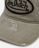 Von Dutch Washed Unstructured Trucker Snapback Washed Olive
