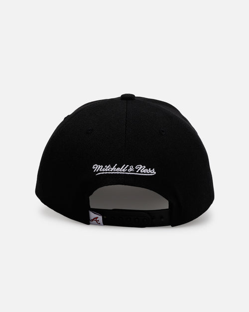 Mitchell & Ness Atlanta Braves 'Hyper Type' Pro Crown Snapback Black