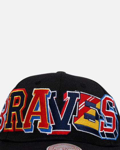 Mitchell & Ness Atlanta Braves 'Hyper Type' Pro Crown Snapback Black