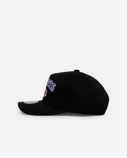 Mitchell & Ness Los Angeles Lakers 'Old English' Caddy Fit Snapback Black