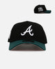 New Era Atlanta Braves 'Black Dark Green' 9FORTY A-Frame Snapback Black/Dark Green