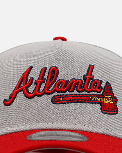 New Era Atlanta Braves 'Away Greys' 9FORTY A-Frame Snapback Grey