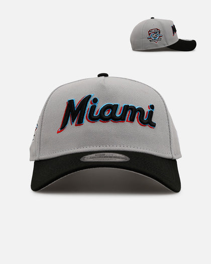 New Era Miami Marlins 'Away Greys' 9FORTY A-Frame Snapback Grey
