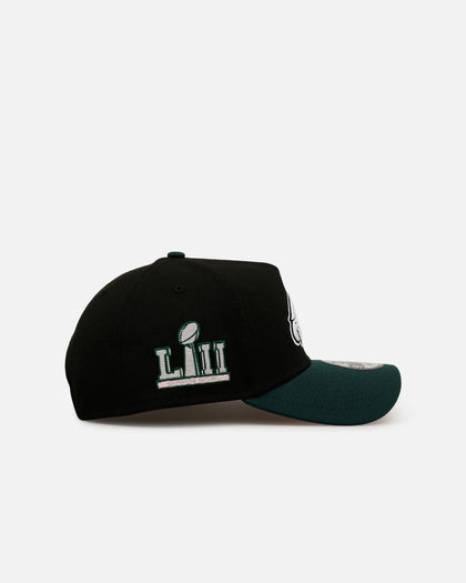 New Era Philadelphia Eagles 'Black Dark Green' 9FORTY A-Frame Snapback Black/Dark Green