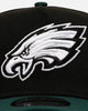 New Era Philadelphia Eagles 'Black Dark Green' 9FORTY A-Frame Snapback Black/Dark Green