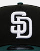 New Era San Diego Padres 'Black Dark Green' 9FORTY A-Frame Snapback Black/Dark Green