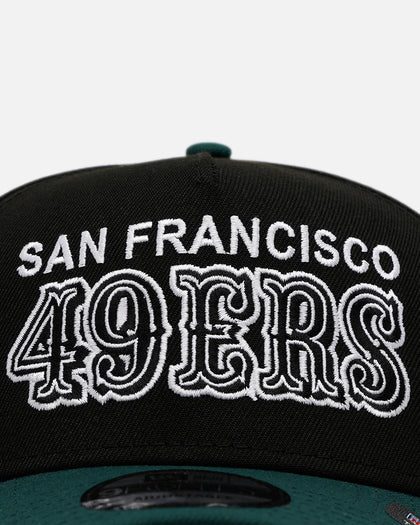 New Era San Francisco 49ers 'Black Dark Green' 9FORTY A-Frame Snapback Black/Dark Green