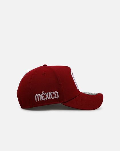 New Era Mexico National Baseball Team 'Mexico Polychromatic' 9FORTY A-Frame Snapback Cardinal