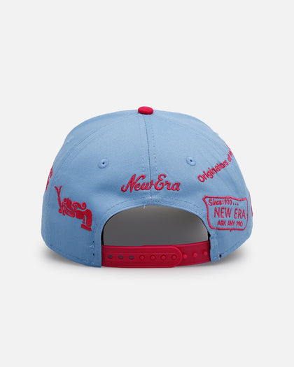 New Era Mexico National Baseball Team 'Mexico Spring Delivery' 9FORTY A-Frame Snapback Sky Blue
