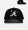 New Era Atlanta Braves 'Grit 3.0' 9FORTY A-Frame Snapback Black/White