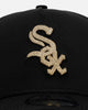 New Era Chicago White Sox 'Raised Metallic Chainstitch' 9FORTY A-Frame Snapback Black