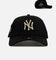 New Era New York Yankees 'Raised Metallic Chainstitch' 9FORTY A-Frame Snapback Black