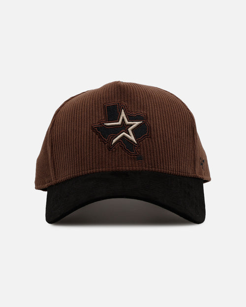 47 Brand Houston Astros 'Barren' Offside DT Corduroy Snapback Brown/Black