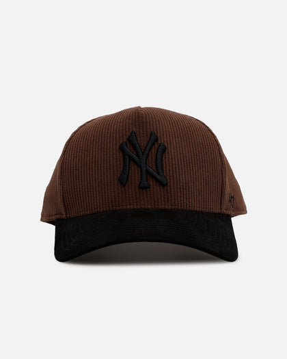 47 Brand New York Yankees 'Barren' Offside DT Corduroy Snapback Brown/Black