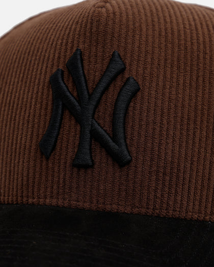 47 Brand New York Yankees 'Barren' Offside DT Corduroy Snapback Brown/Black