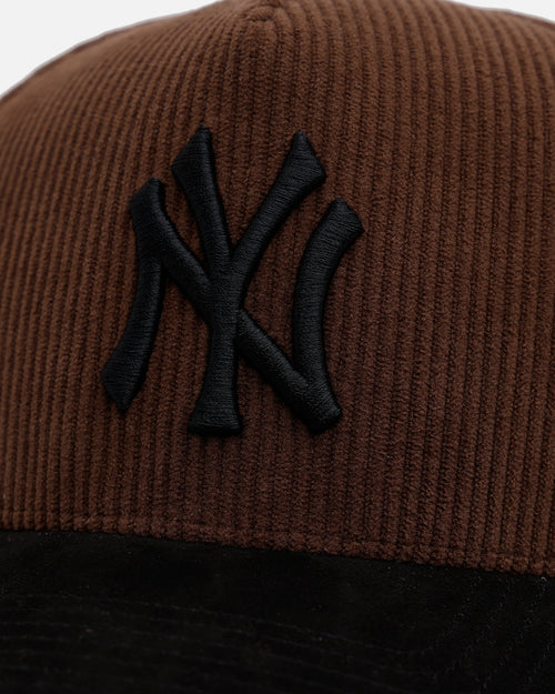 47 Brand New York Yankees 'Barren' Offside DT Corduroy Snapback Brown/Black