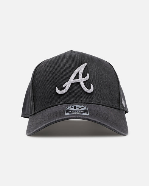 47 Brand Atlanta Braves 'Washed Black' Offside DT Snapback Washed Black