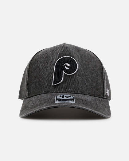 47 Brand Philadelphia Phillies 'Washed Black' Offside DT Snapback Washed Black