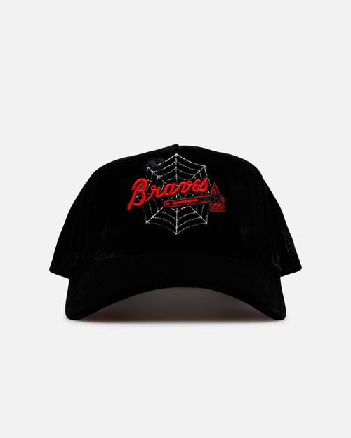 New Era Atlanta Braves 'Spider Web' 9FORTY A-Frame Snapback Black/Red