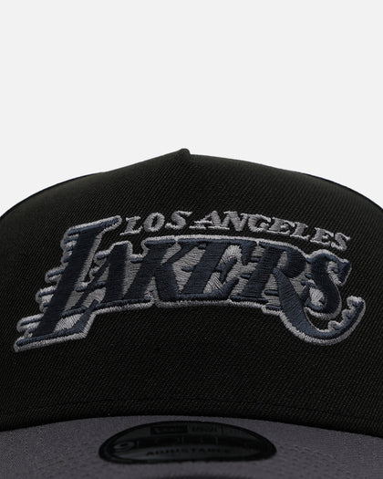 New Era Los Angeles Lakers 'Stealth' 9FORTY A-Frame Snapback Black/Charcoal