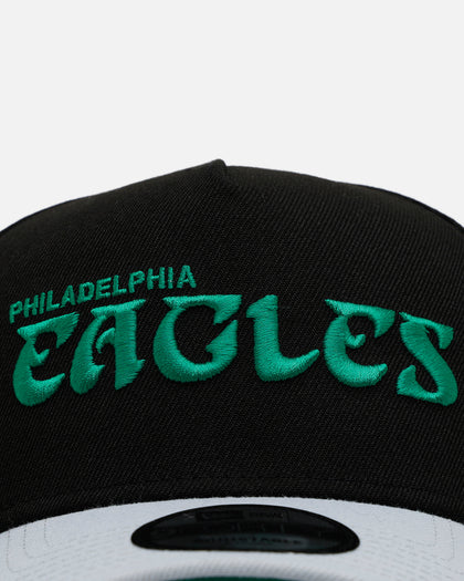 New Era Philadelphia Eagles 'Throwback Bowl' 9FORTY A-Frame Snapback Black