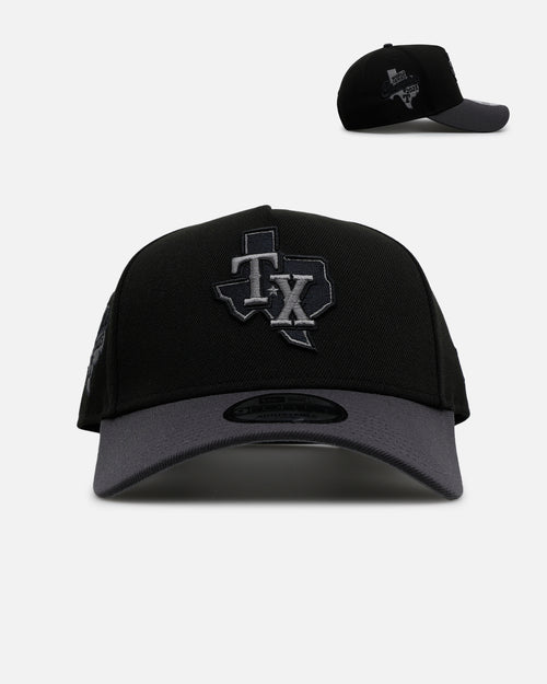 New Era Texas Rangers 'Stealth' 9FORTY A-Frame Snapback Black/Charcoal