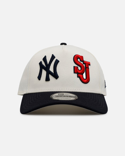 New Era New York Yankees 'MLB & NCAA Dual Logo' 9FORTY A-Frame Snapback Chrome