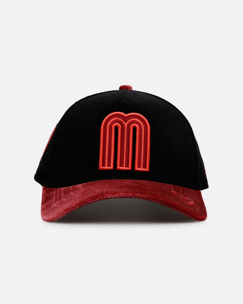 New Era Mexico National Baseball Team 'Velvet Cord Certified Lover' 9FORTY A-Frame Premium Corduroy Snapback Black