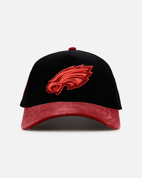 New Era Philadelphia Eagles 'Velvet Cord Certified Lover' 9FORTY A-Frame Premium Corduroy Snapback Black