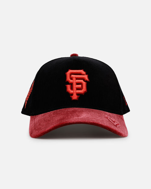 New Era San Francisco Giants 'Velvet Cord Certified Lover' 9FORTY A-Frame Premium Corduroy Snapback Black