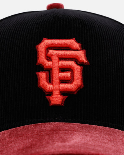 New Era San Francisco Giants 'Velvet Cord Certified Lover' 9FORTY A-Frame Premium Corduroy Snapback Black