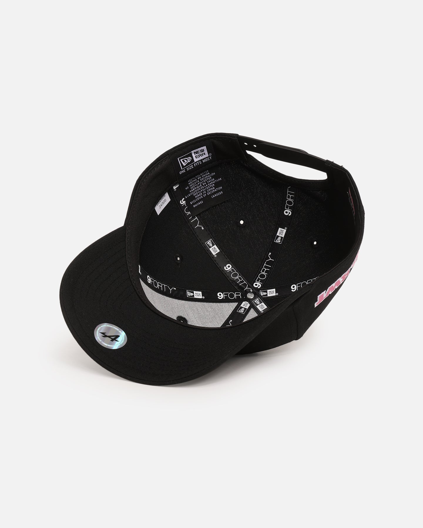 New Era 9Forty Alpine F1 Snapback Cap – Black Mesh, Adjustable, Official Formula 1 Merchandise