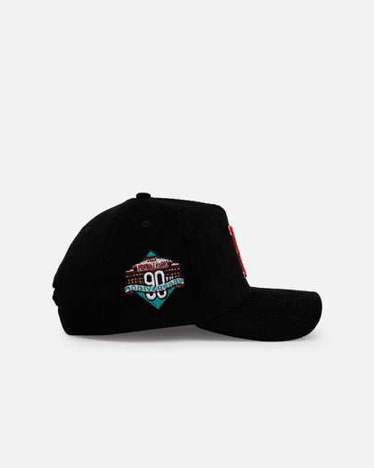 New Era Boston Red Sox 'Black Cord' 9FORTY A-Frame Corduroy Snapback Black