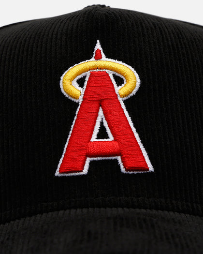 New Era Los Angeles Angels 'Black Cord' 9FORTY A-Frame Corduroy Snapback Black