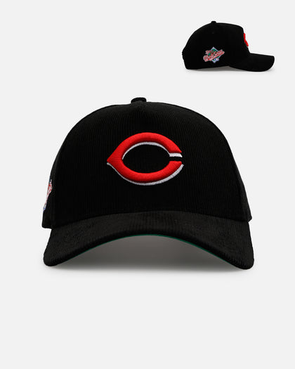 New Era Cincinnati Reds 'Black Cord' 9FORTY A-Frame Corduroy Snapback Black