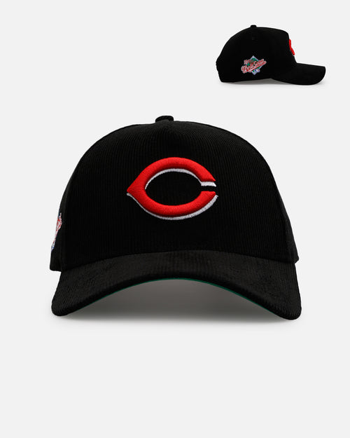 New Era Cincinnati Reds 'Black Cord' 9FORTY A-Frame Corduroy Snapback Black