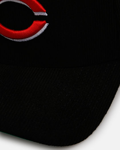 New Era Cincinnati Reds 'Black Cord' 9FORTY A-Frame Corduroy Snapback Black
