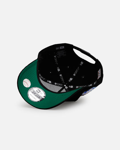 New Era Kansas City Royals 'Black Cord' 9FORTY A-Frame Corduroy Snapback Black