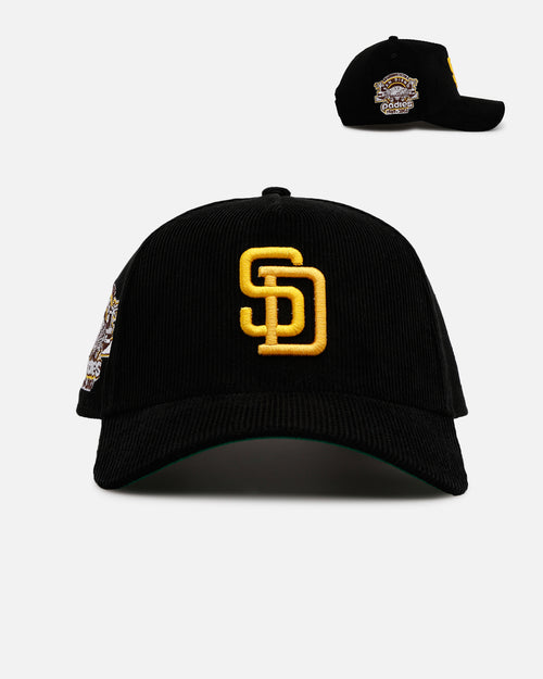 New Era San Diego Padres 'Black Cord' 9FORTY A-Frame Corduroy Snapback Black