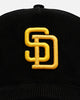 New Era San Diego Padres 'Black Cord' 9FORTY A-Frame Corduroy Snapback Black