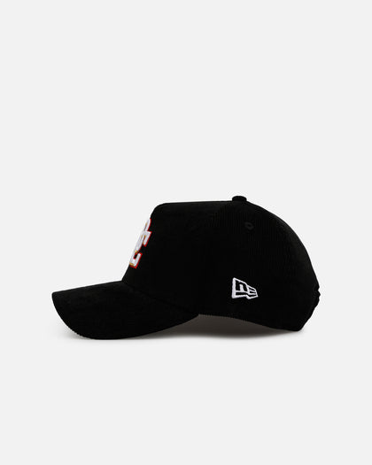 New Era Washington Nationals 'Black Cord' 9FORTY A-Frame Corduroy Snapback Black