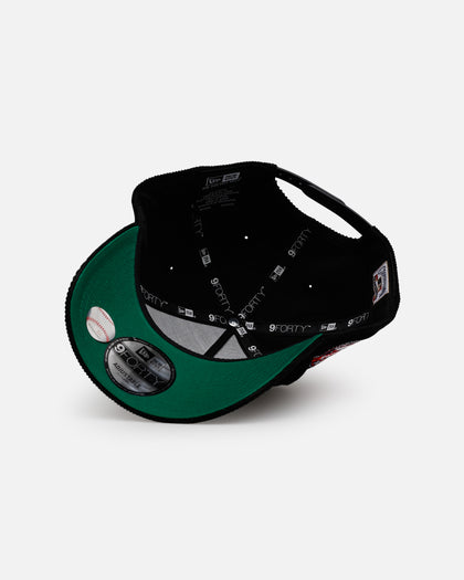New Era Washington Nationals 'Black Cord' 9FORTY A-Frame Corduroy Snapback Black