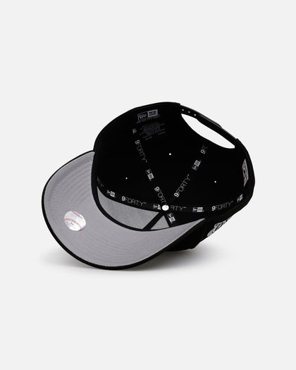 New Era Los Angeles Angels 'Black White Upside Down Logo' 9FORTY A-Frame Snapback Black/White