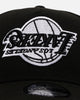 New Era Los Angeles Lakers 'Black White Upside Down Logo' 9FORTY A-Frame Snapback Black/White