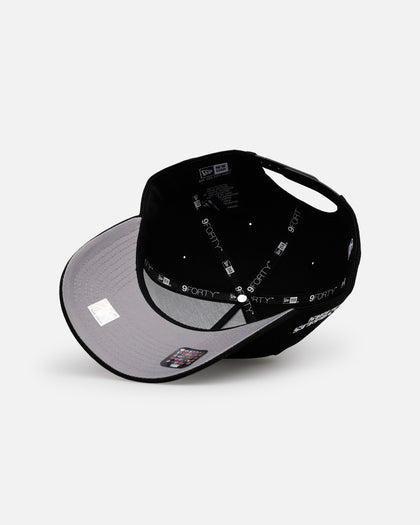 New Era Los Angeles Lakers 'Black White Upside Down Logo' 9FORTY A-Frame Snapback Black/White