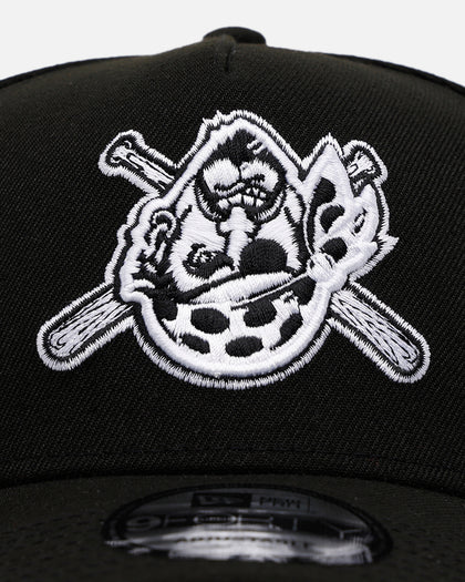 New Era Pittsburgh Pirates 'Black White Upside Down Logo' 9FORTY A-Frame Snapback Black/White