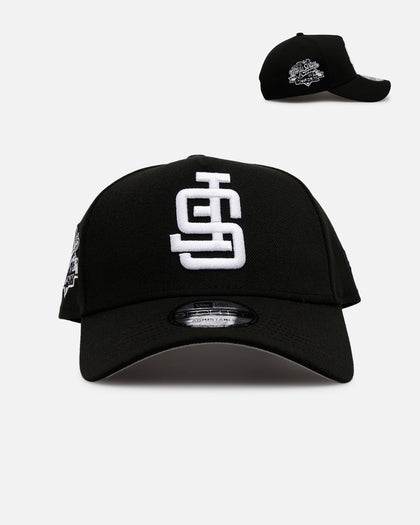 New Era San Francisco Giants 'Black White Upside Down Logo' 9FORTY A-Frame Snapback Black/White
