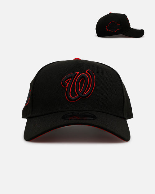 New Era Washington Nationals 'Outline' 9FORTY A-Frame Snapback Black