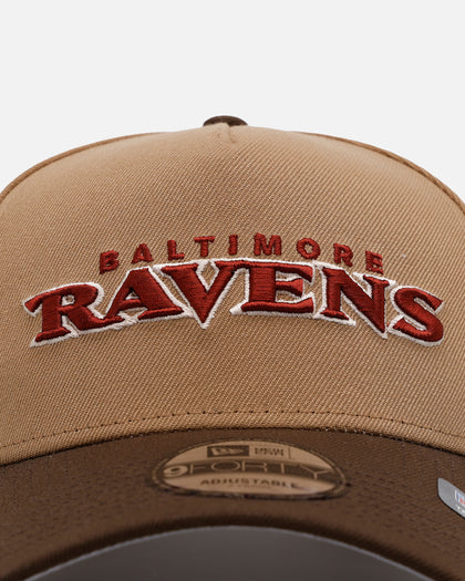 New Era Baltimore Ravens 'Thanksgiving Football' 9FORTY A-Frame Snapback Khaki