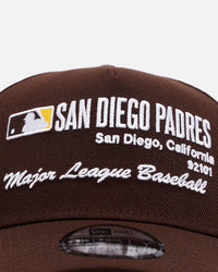 New Era San Diego Padres 'Workleague' 9FORTY A-Frame Snapback Brown